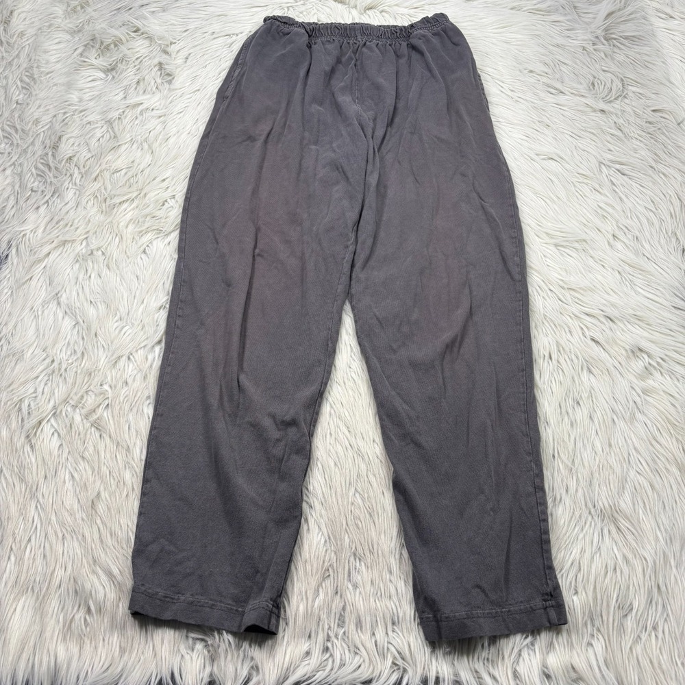 Pacificotton Bryn Walker Women's S Gray Tapered Leg Pull on Knit Pant Cotton